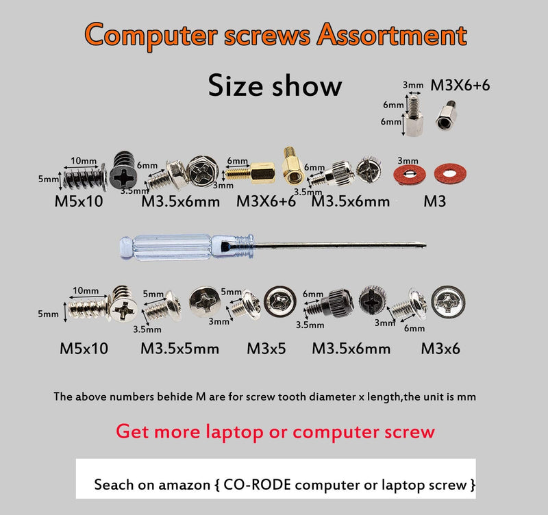 737pcs #6-32 Computer Screws, Motherboard Screws, Standoffs, PC Screw Assortment Kit for Hard Drive, Computer Case, Motherboard, Fan, Power Graphics