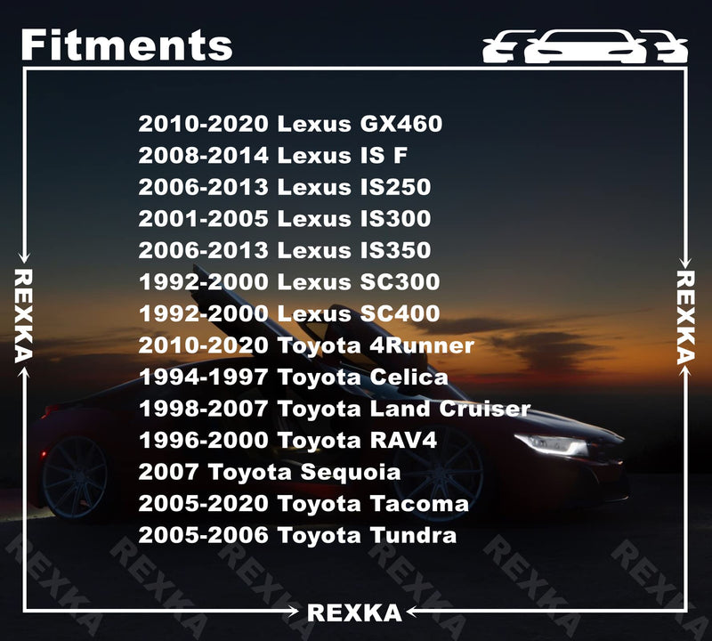 Rexka 10pcs Transmission Drain Plug Gasket Compatible with Toyota Lexus Truck 35178-30010 4Runner, Celica, Land Cruiser, RAV4, Sequoia, Tacoma, Tundra,GX460, is F, IS250, IS300, IS350, SC300, SC400