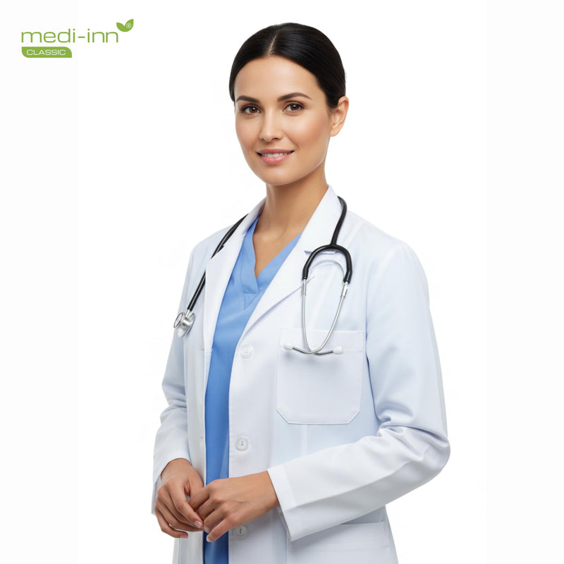 Stethoscope head color: Acoustics super black by Medi-Inn