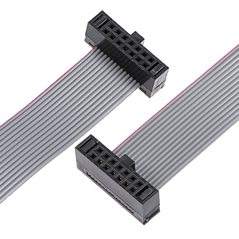 uxcell IDC 14 Pins Connector Flat Ribbon Cable Female Connector Length 20cm 1.27mm Pitch,2pcs