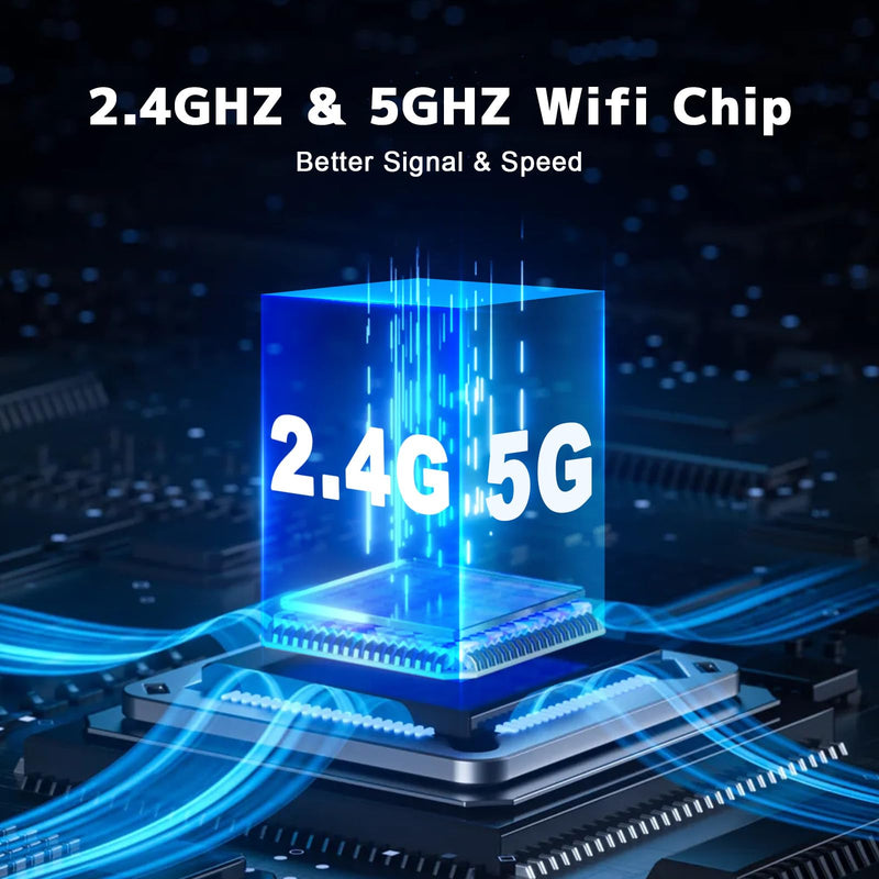 Wireless HDMI Transmitter and Receiver 4K, 2.4/5GHz 1080P Portable Wireless HDMI Extender Kit Adapter for Streaming Video and Audio to Monitor from PC/TV Box/Projector, 100ft Dual Band Smart Handovers