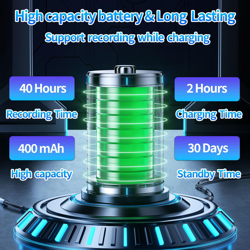 64GB Voice Recorder - Plug-in Mini Voice Recorder, Extra Long Standby Voice Activated Recorder, Portable Voice Recorder, One-Touch Operation for Car, Conference, Presentation and Interviews
