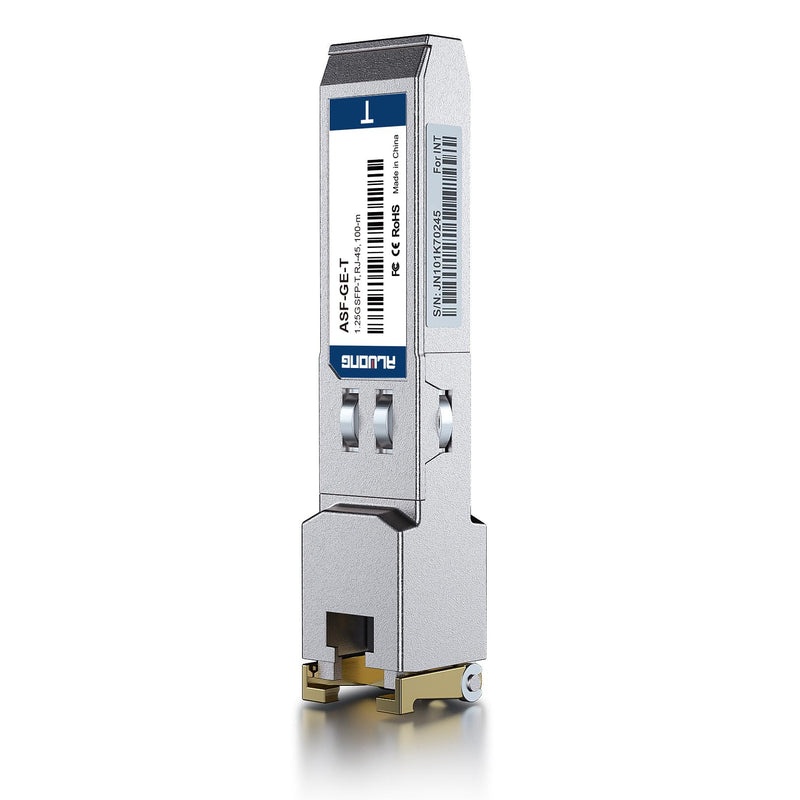 1 PC 1000BASE-T SFP Transceiver, 1.25G SFP to RJ45 Copper Module for Cisco GLC-T/SFP-GE-T/GLC-TE, Ubiquiti UniFi UF-RJ45-1G, Meraki MA-SFP-1GB-TX, Mikrotik S-RJ01, Netgear, D/TP-Link etc 1Gb SFP RJ45, 100m