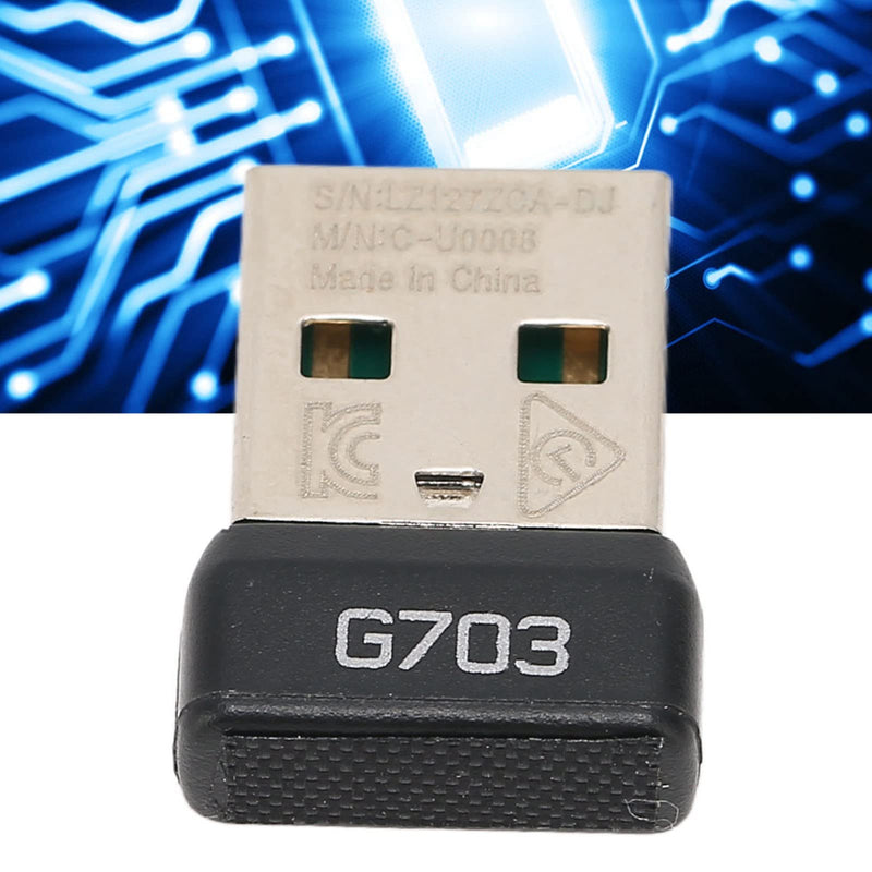Mouse Receiver, USB Mouse Receiver for G703 for Lightspeed Mouse 2.4G Technology Portable Mouse Adapter, Easy to Carry and Store