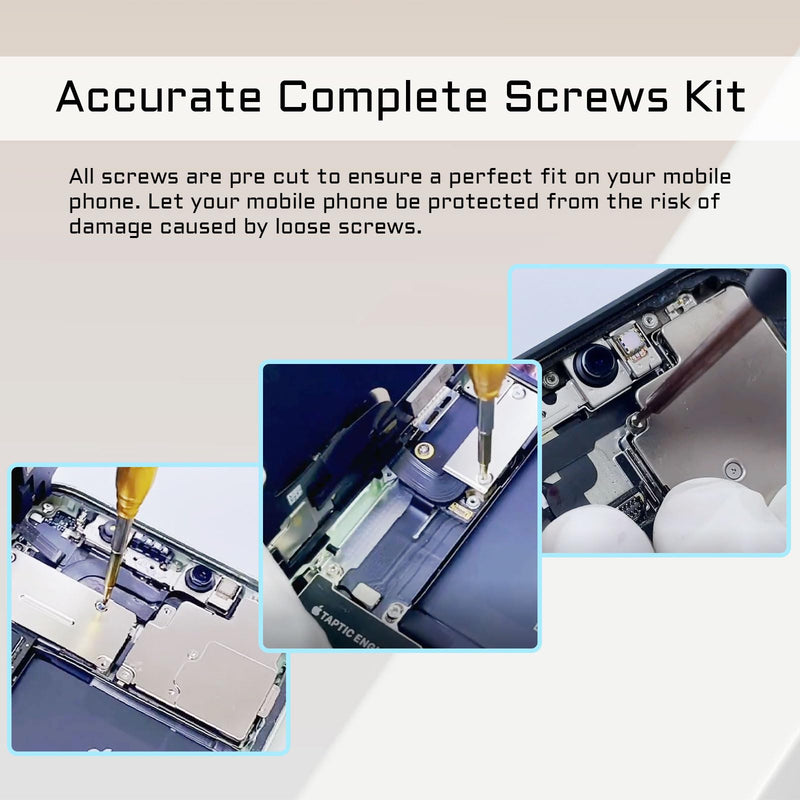 for iPhone 13 Complete Full Screws Set Replacement for iPhone13 with Pentalobe Bottom Screws Set Repair with 4 Screwdrivers for A2631 A2633 A2634 A2635 A2482