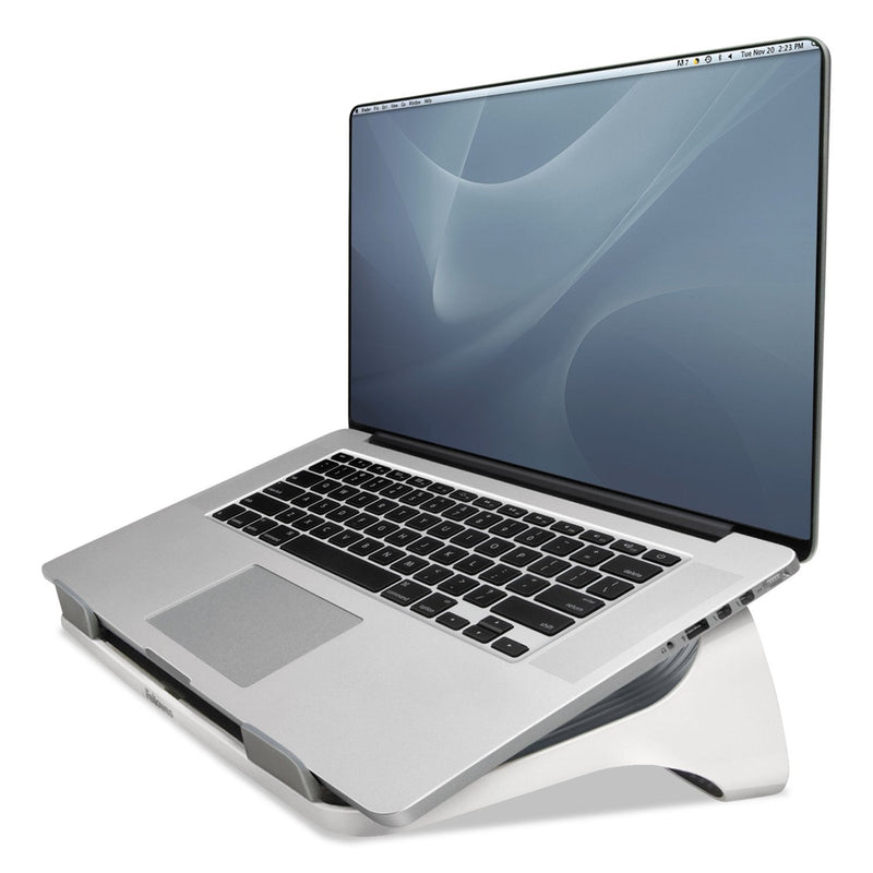 Fellowes I-Spire Series Laptop Lift/Stand, White/Gray (9311201) apple