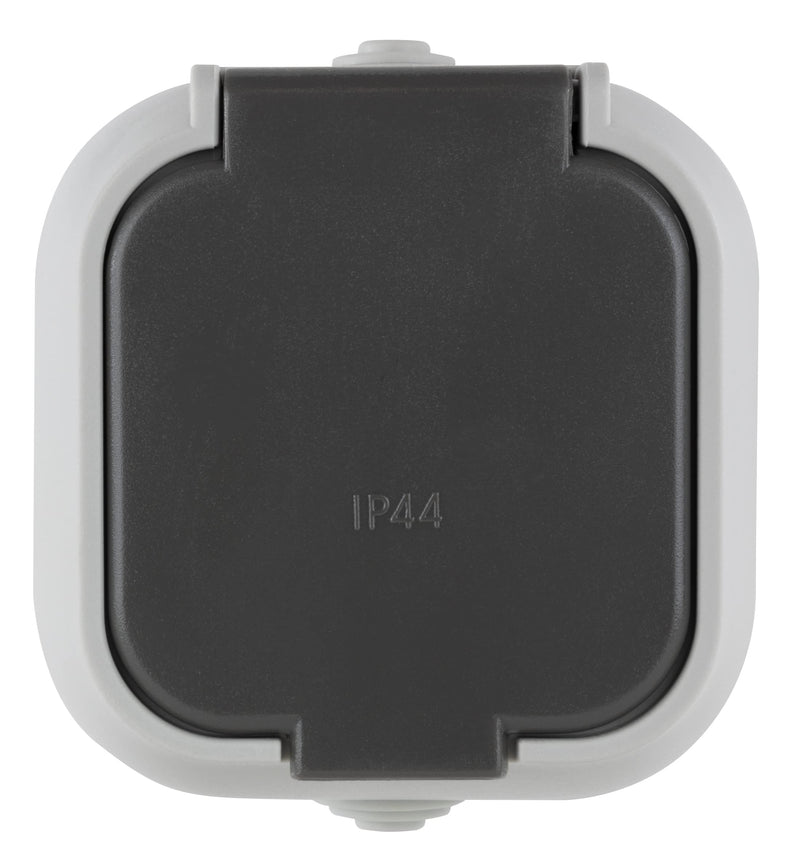 REV Ritter 10216 Socket Standard Grey IP44 1 x socket