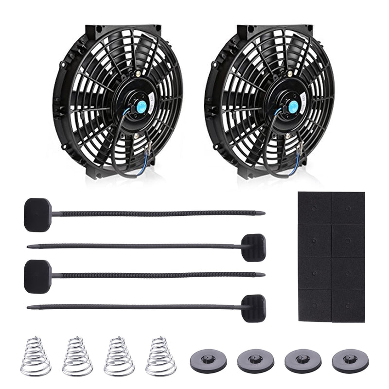 Fan Mounting Kit, Electric Radiator Fan Plastic rods Installation Kit Compatible Mount Hold Radiator Spal Fan, Electric Cooling Fan and Transmission Cooler