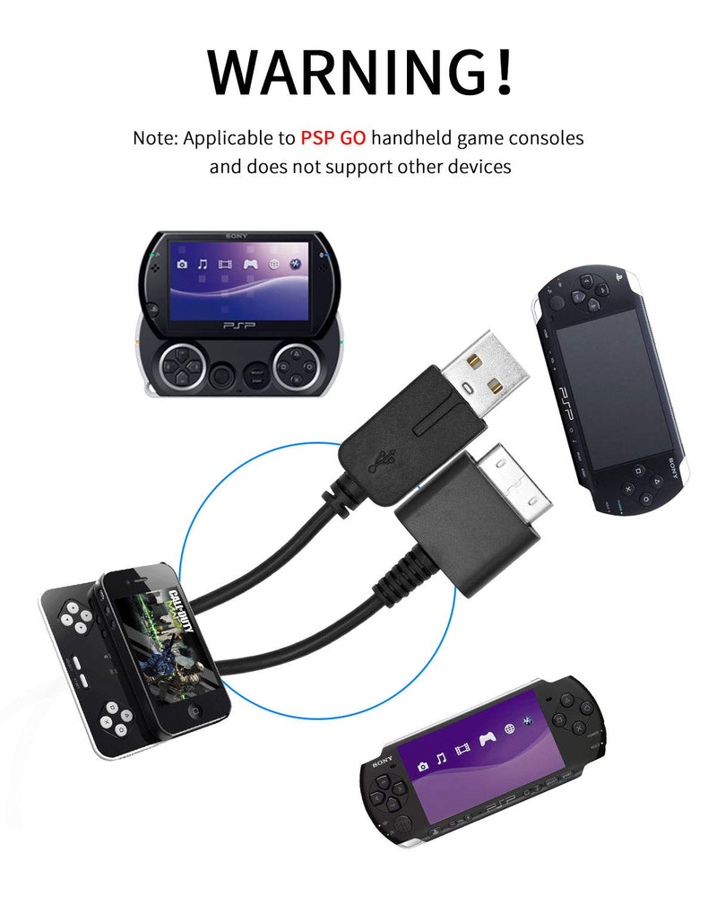 Data Sync Transfer Power Charger Cable Cord Compatible with PSP Go Power Cable, Data and Power Cable Fit for Sony PSP Go 2 in 1 USB 2.0