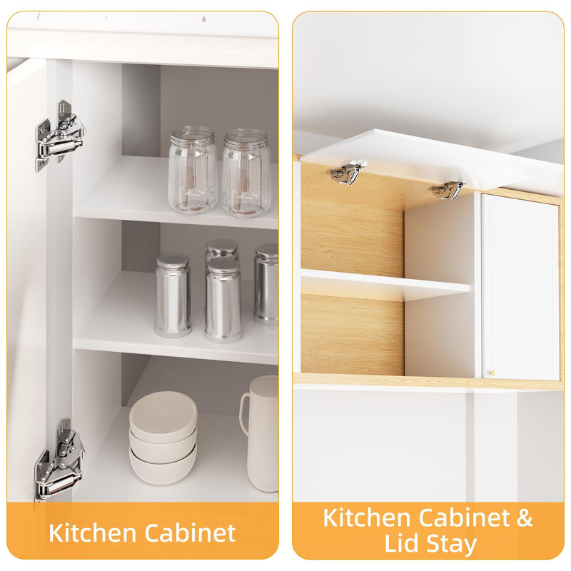 Chibery 4 Pack 90° RV Cabinet Hinges, Heavy Duty Surface Mount Soft Close Accessories, Face Frame & Frameless, Self Closing, No Pre-Drilled Cup Hole for Cabinets, Camper Van, Trailer, Vehicle-Mounted Face Frame & Frameless Cabinets