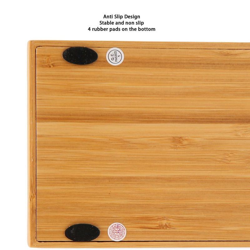 Wooden Solar Calculator, Wooden Desk Calculators with Digits, Basic Standard Function Desktop Calculator with Solar and Battery Dual Powered for Office Home School