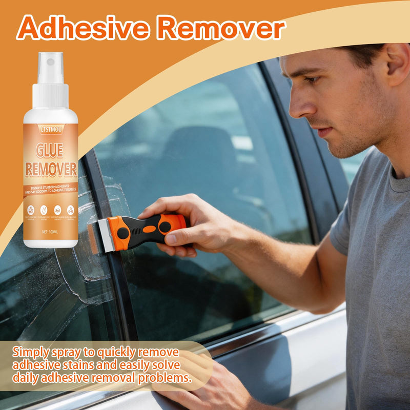 Sticker Remover, Adhesive Remover, Label Remover Spray 100 ml | Superglue remover, adhesive residue remover car, quickly removes stubborn adhesive residue, removes stubborn residue