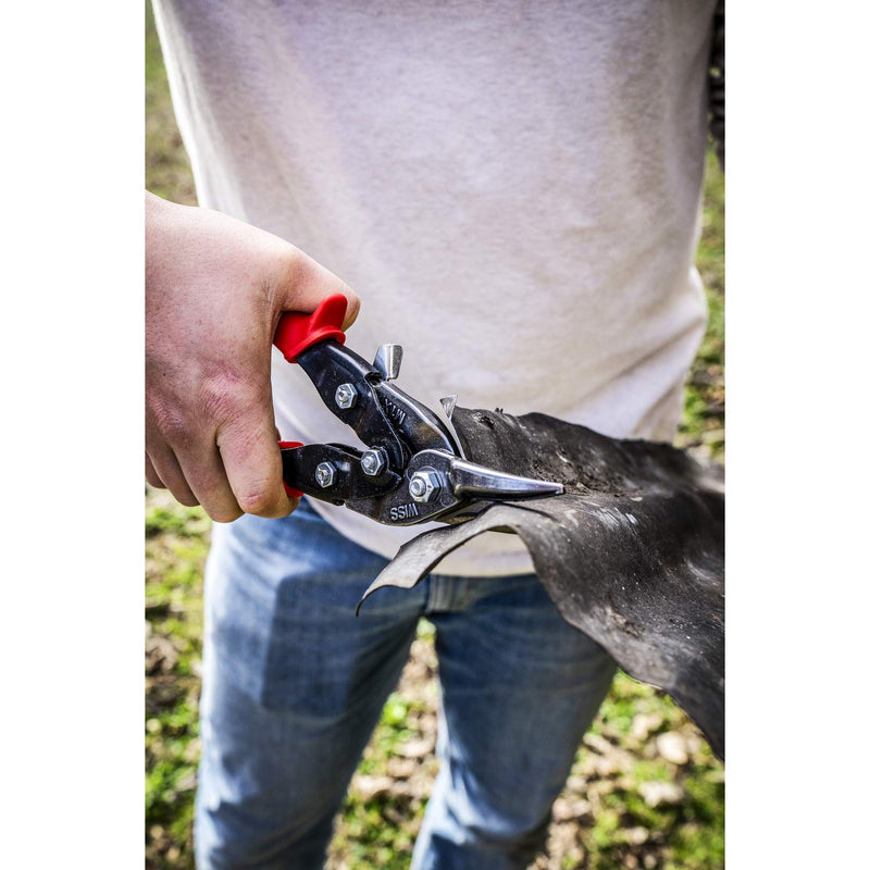 Crescent Wiss 9-3/4" MetalMaster Compound Action Straight and Left Aviation Snips - M1R (Pack of 2) 1 Count (Pack of 2)