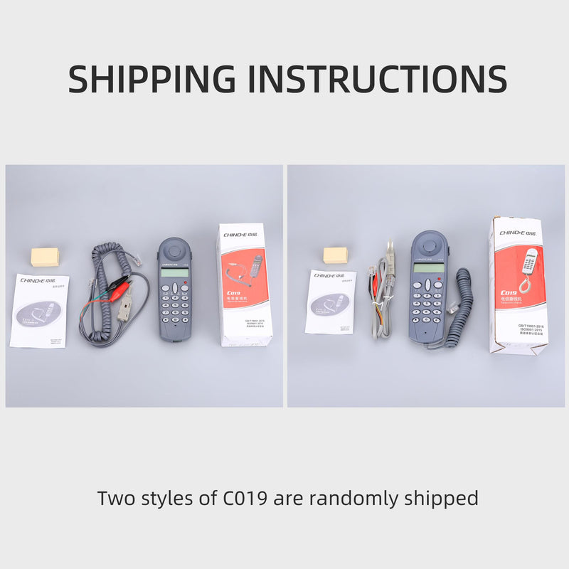 Telecom Check Telephone Line Dedicated Check Line Survey Line Machine Chino-E C019 Tester to Alligator Clip Set Equipment (Pack of 2) Small (Pack of 2)