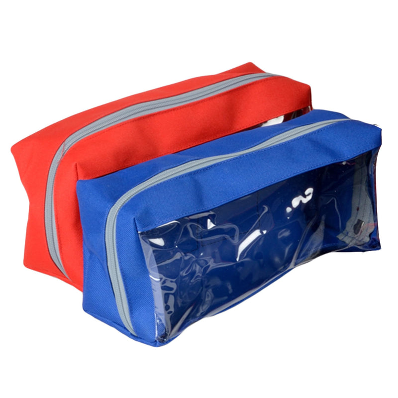 GIMA - CUBO emergency bag, for rescuers, empty, made of polyester PVC coated, color red, dimensions 28x34x13 cm, with shoulder strap, inner and outer pocket with zipper and 2 removable pockets