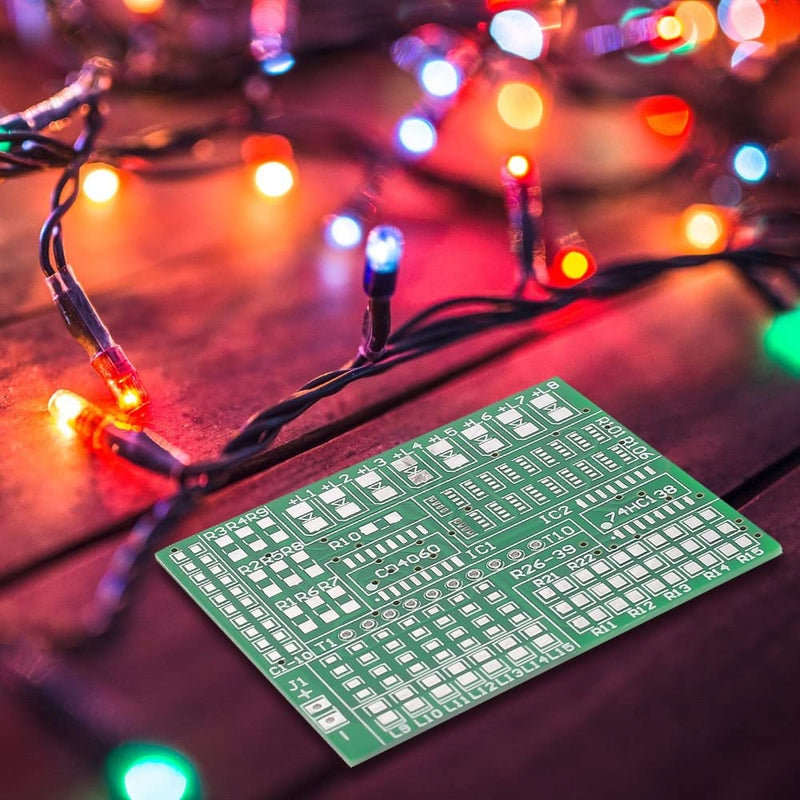 RGB LED flashing controller DIY kit, DC 4V-6V SMD soldering practice board, SMD component welding practice electronics suite for practicing soldering