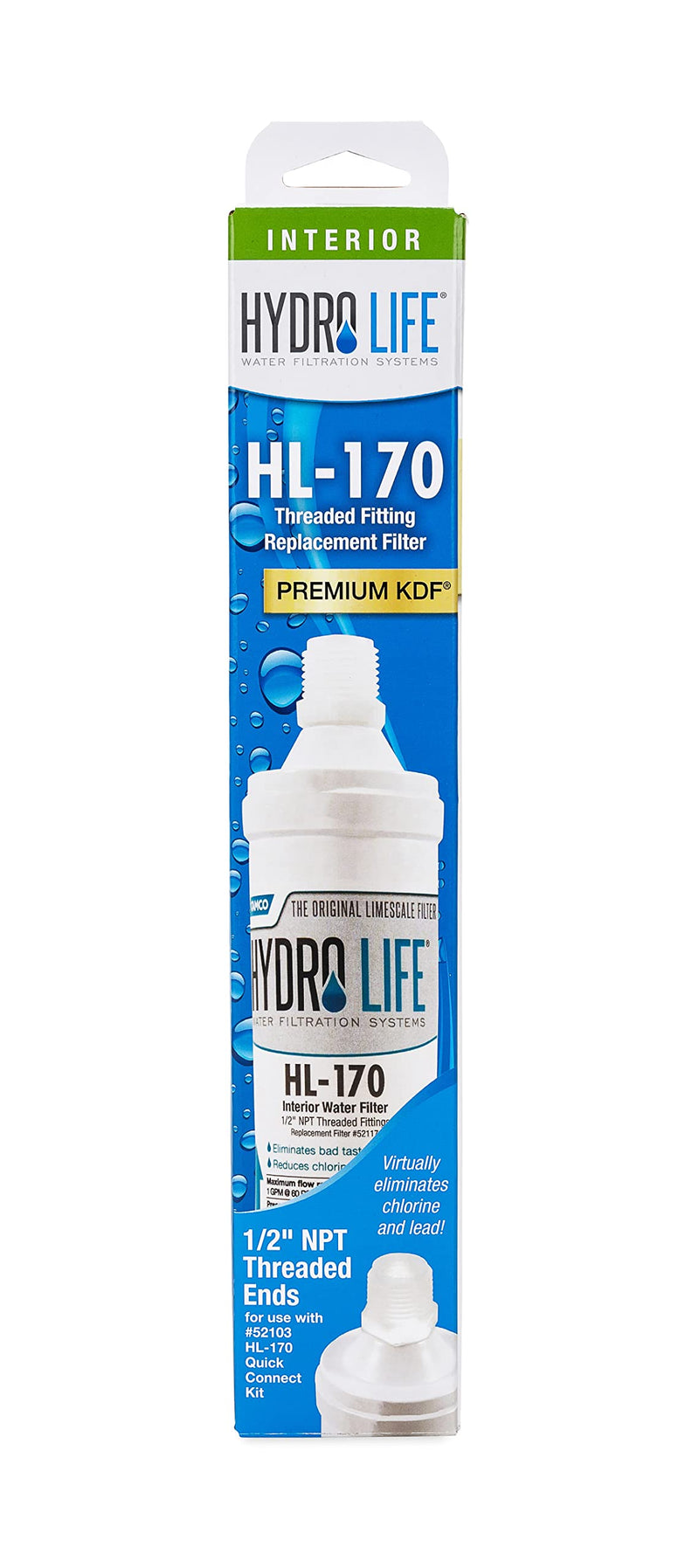 Hydro Life 52117 HL-170 TF Replacement Filter , White , Standard 1 Count (Pack of 1)
