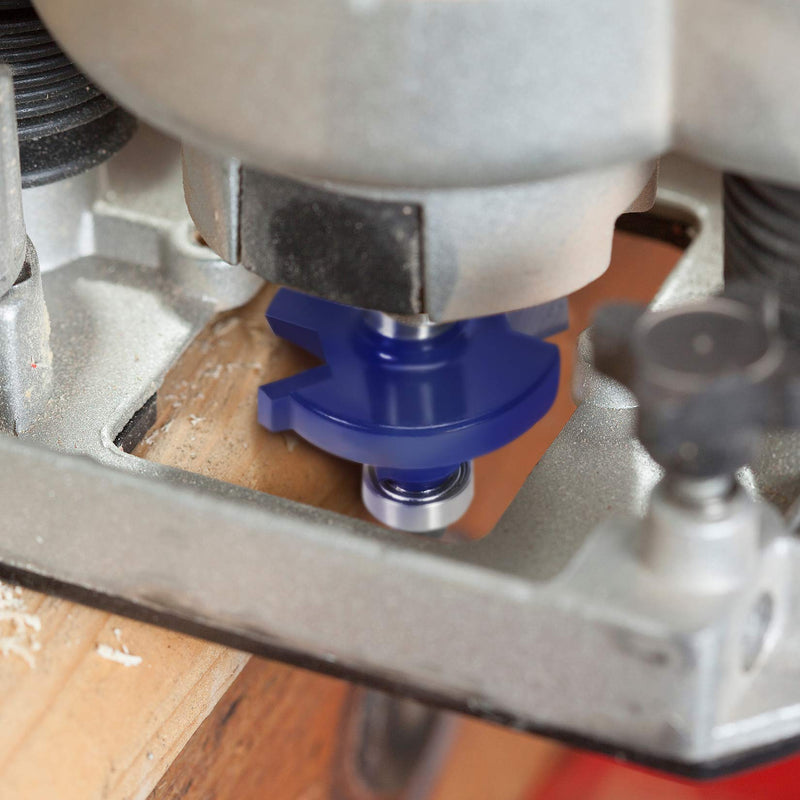 WORKPRO 15 pcs. Milling cutter set, shaft 8mm, router accessories for wood with storage case