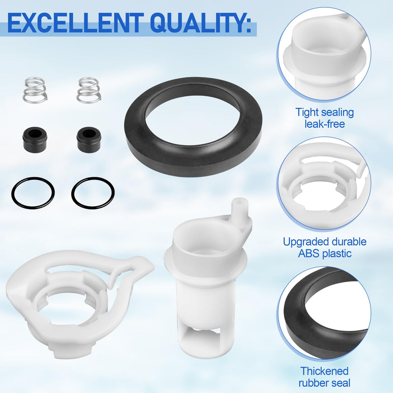 42049 Water Valve Style II Kit for Thetford Aqua Magic Style II Toilets, RV Toilet Water Valve Kit Replacement Style II Permanent Toilets, Rv Toilet Parts for Thetford with Closet Flange Seal