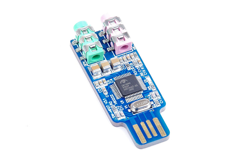 External USB Audio Card Driver Free USB Sound Card External Audio Adapter CM108 for Computer Laptop WIN2000,WINXP,WIN3003