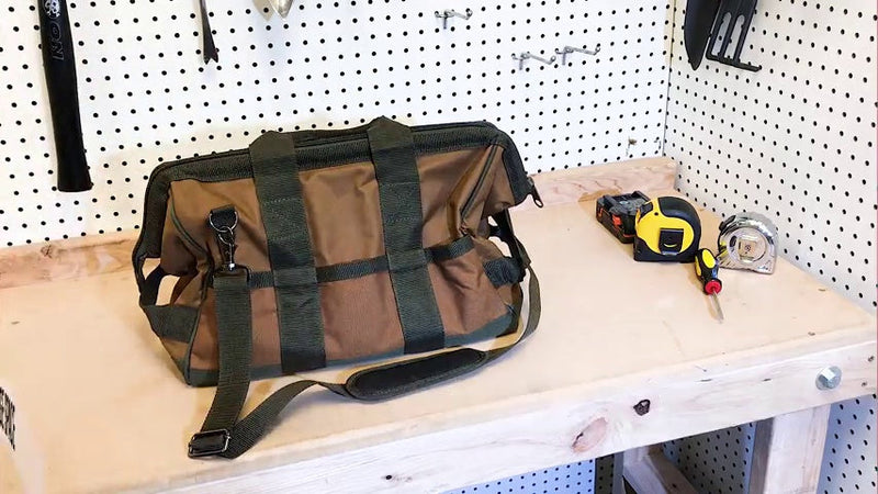 Bucket Boss Gatemouth 16 Tool Bag in Brown, 60016, 15 liters(Brown)