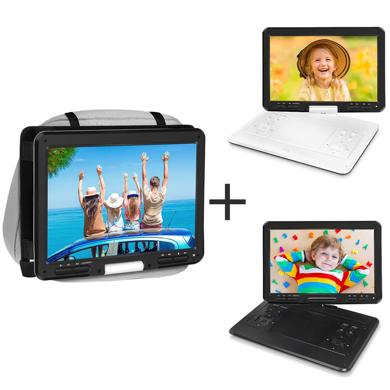 HotHat 16.9 inch Car Headrest Mount Strap Holder Suitable for Portable DVD Player
