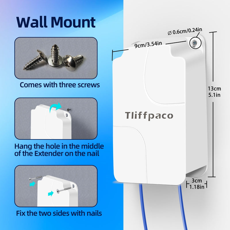 Outdoor Gigabit PoE Extender, 5 Port PoE Repeater, 90W in 60W Out Switch, Waterproof, Vlan, IEEE802.3af/at/bt Extend Additional 100m(328ft), 10/100/1000Mbps, Wall Mount Plug and Play