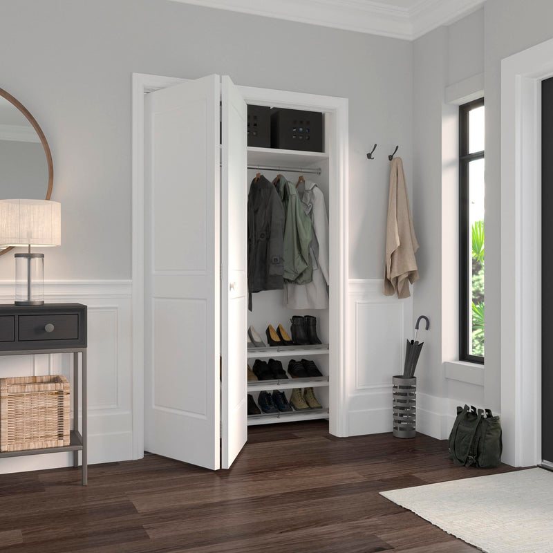 Richelieu Hardware 14015WBC Onward Bi-Fold Door Hardware Kit 48 in (1210 mm), Track White 48-in 1 Door