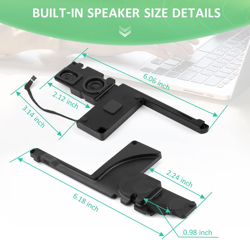 Speaker for MacBook Pro 15 inch Retina A1398 Loud Speaker Replacement for MacBook Pro 15 inch Retina A1398 2012 2013 2014 2015 Left and Right Internal Loudspeaker Buzzer Assembly with Repair Tools