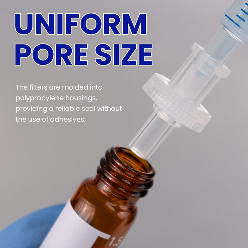 Sterile Syringe Filter 4 mm PES Membrane 0.22 µm Pack of 25 | For Biomed Scientific, individually packaged