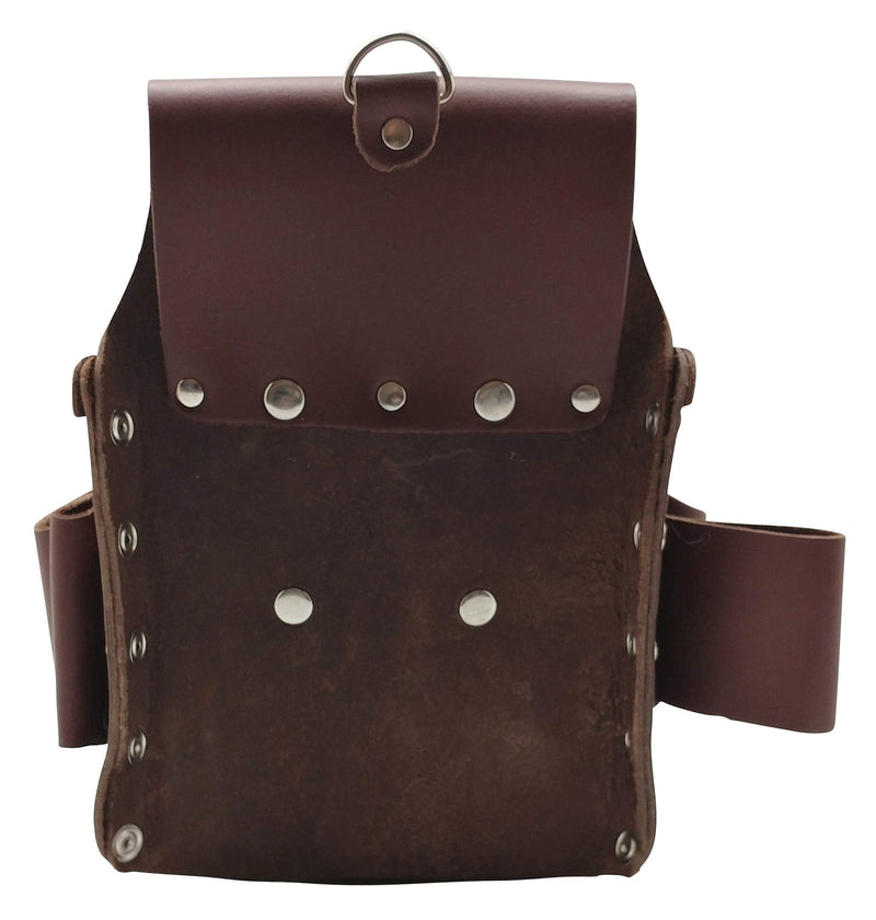 Leather Electrician Tool Pouch, Brown | Professional Tool Belt 3400