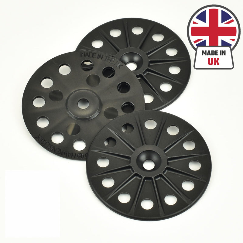 Load Spreading 60mm Polypropylene washers for Fixing and Supporting All Types of Soft to Medium Insulation Panels and Sheets - 200PCS 200