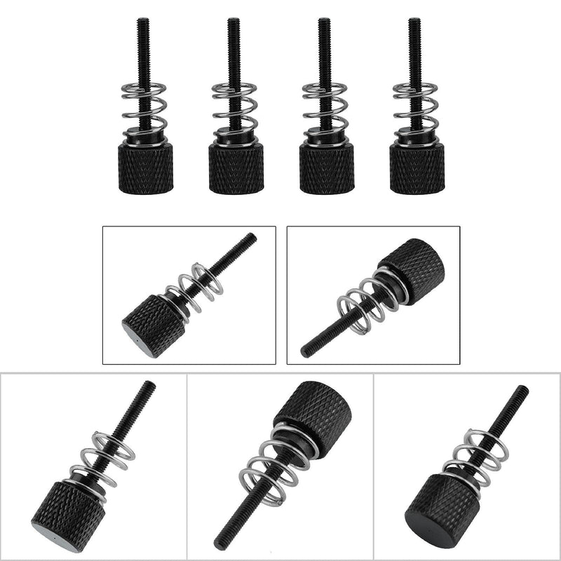 Rcher-R CPU Water Cooling Block Screw,4pcs Aluminum M3 Installation Screws for CPU Water Cooling Block for 1150/1151 / 1155/1156 / 1366/775(Black)