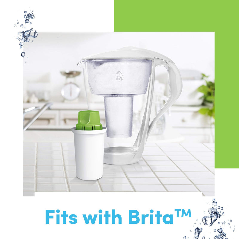 Dafi Alkaline Water Filter Cartridge 3-Pack BPA-Free - Water Filter Replacement Compatible with Brita Pitcher and Others - Purifier Catriges for Pitchers Increases pH & Adds Magnesium – Improves Taste Alkaline UP (Alkalization + Increased pH)