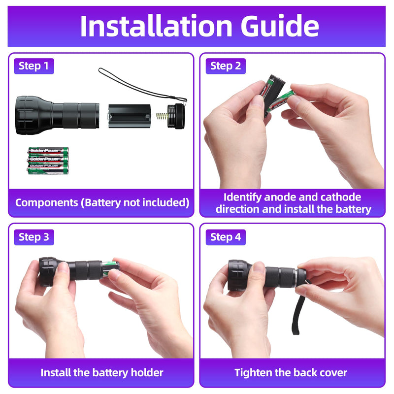 COSOOS Air Conditioner Leak Detector Tool, AC Leak Detector Kit, UV Light for AC UV Dye Leak Detection, Oil Dye Leak Detector with Protective Glasses