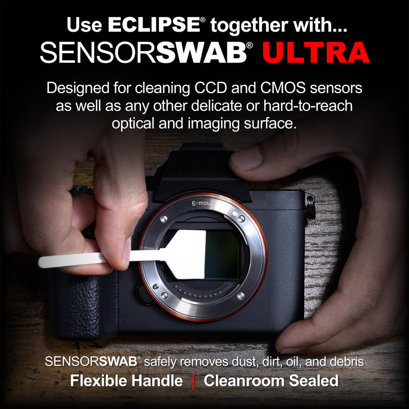 Eclipse Optic Cleaning Solution - Camera Lens and Digital Sensor Cleaner Fluid - Works with All Cameras, Binoculars, and Other Optical Products - Dropper Tip (15ml) - 0.5oz (2-Pack)