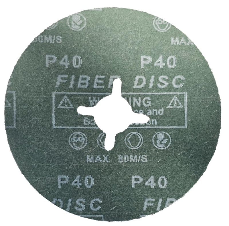 Fibre Disc, 125 mm, Fibre Sanding Disc, Sandpaper, Choice of Grit: P24 - P120 (Grit 80)