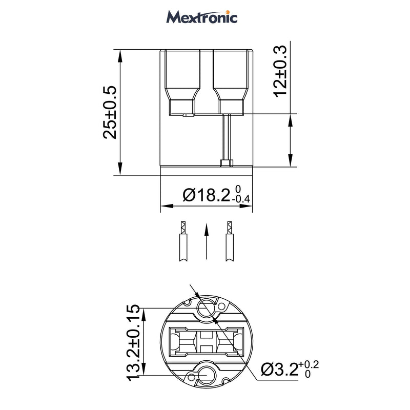 Mextronic lamp base G9 10 pieces socket G9 BASE G9 - narrow design high-voltage ceramic 190-230V halogen socket G9