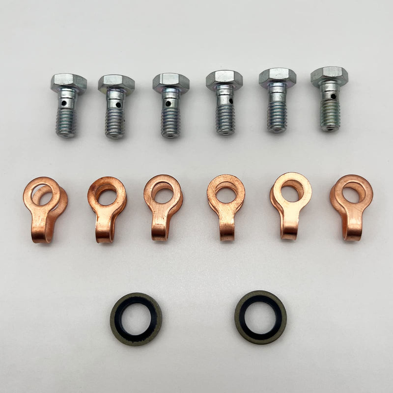 3905307 Fuel Return line Banjo Bolt kit Replacement for Cummins 89-98 12v 4bt 6bt 6ct