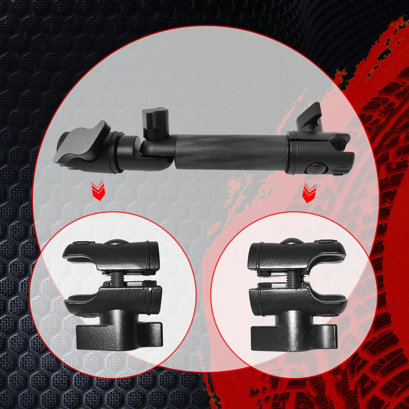 Upgrade 2.0 Magnetic Phone Mount and 60-10mm Locking Carbon Fiber Kevlar Mounting Arm with Articulating Joint Dual 20mm Socket Ends
