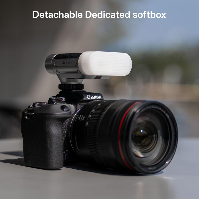 VILTROX 24W/s Retro Flash for Camera, 0.1-1.5s Recycle Small Camera Flash, 800mAh On Camera Mini Flash GN12 with 7 Levels, S1/S2 Optical Control for Sony Fujifilm Canon Nikon Olympus (Z1+) Z1+