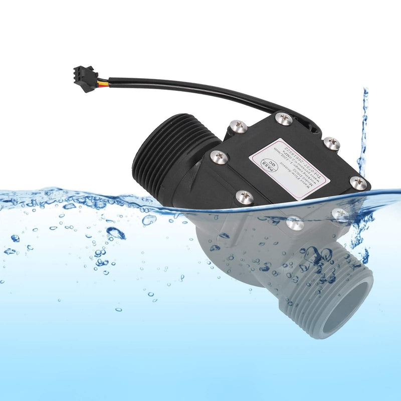 Industrial Flow Meter Pipe Water Flow Meter Meter YF-DN32 G1.25in Hall Sensor High Temperature and Pressure Resistance Industrial Pipe Flow Meter