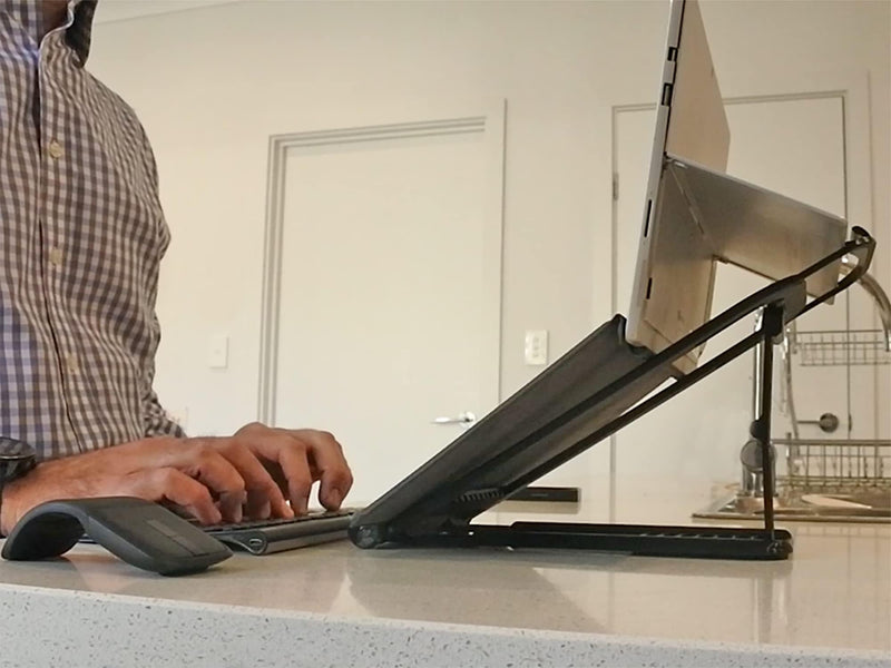 Surface PRO Stand: Lift Your Surface with Keyboard Attached - Reduce Neck Pain, Improve Camera Angle, Portable, Adjustable, Easy to Use