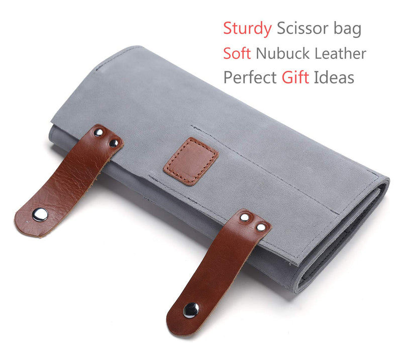 PERFEHAIR Hair Stylist Scissor Holder Pouch Case - Hairdresser Tool Holster Bag with 12 Pockets for Salon Shears