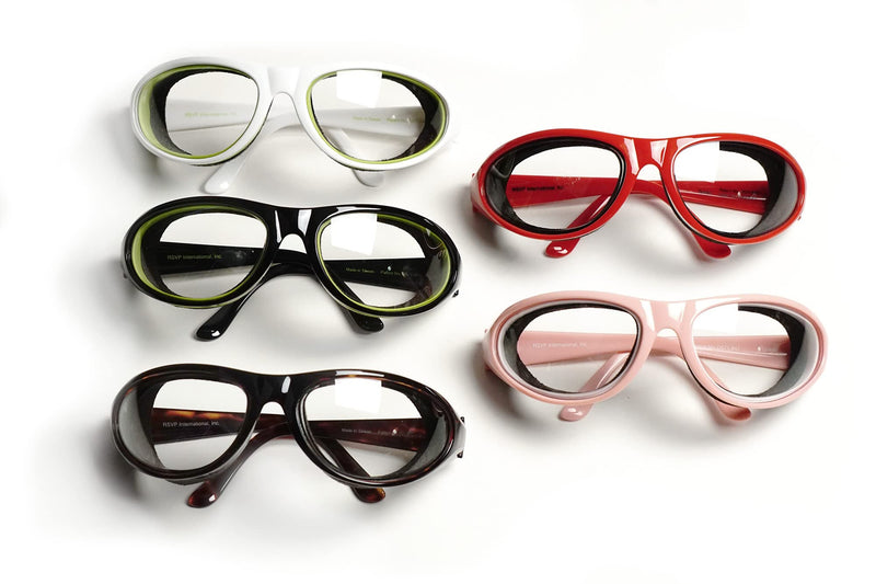 RSVP International Onion Goggles, Fog Free Lenses, Safely Prepare Food Without Tears Pink