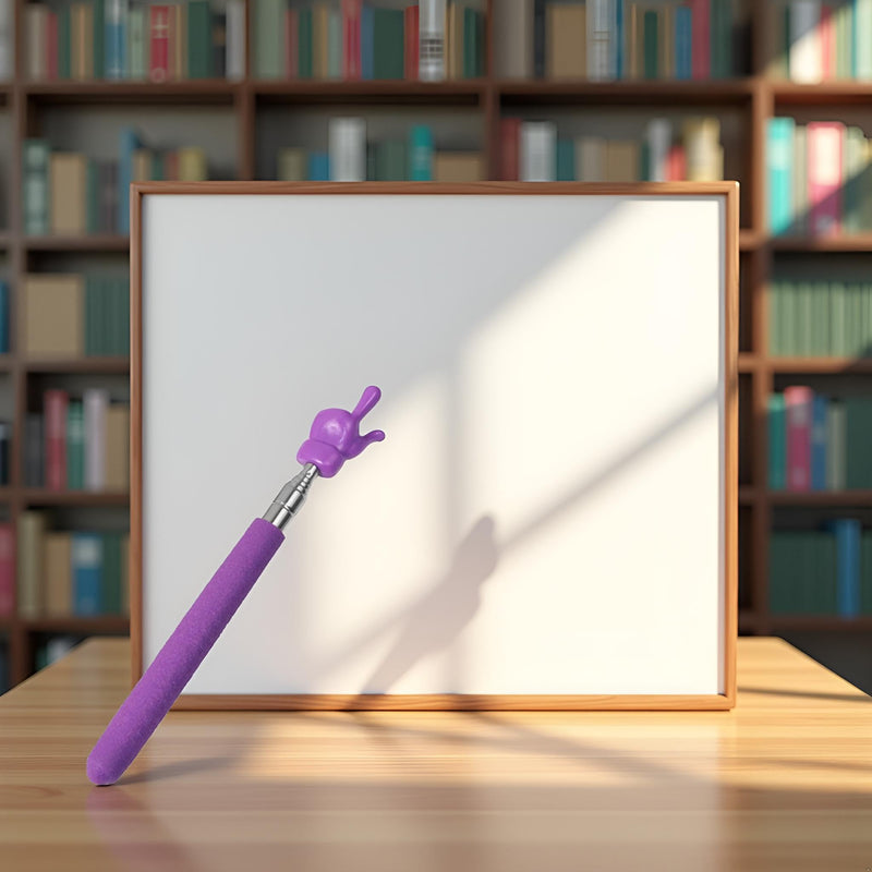 Purple Telescopic Teachers Pointer, Teaching Pointer Stick for Classroom, Metal Hand Retractable Pointer Extended Length 21.6 Inch, Handheld Presenter Whiteboard Pointer,Presentation Products