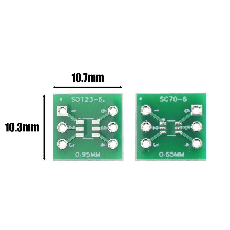 PENGLIN 20 pieces SMD PCB SOT23-6/SC70-6 to DIP adapter plate and breakout board | Adapterplatte 6 Pins