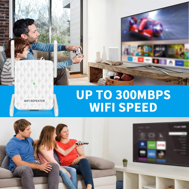 WiFi Extender, WiFi Extenders Signal Booster for Home, WiFi Signal Amplifier Range Up to 9200sq.ft & 35 Devices, WiFi Repeater with Ethernet Port, Easy Setup, Alexa Compatible