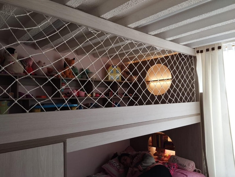 Boat or Railing Safety Netting for Lifeline, Bannister, Bunk Beds, Etc. | Keep Kids and Pets Safe (50') 10 Feet