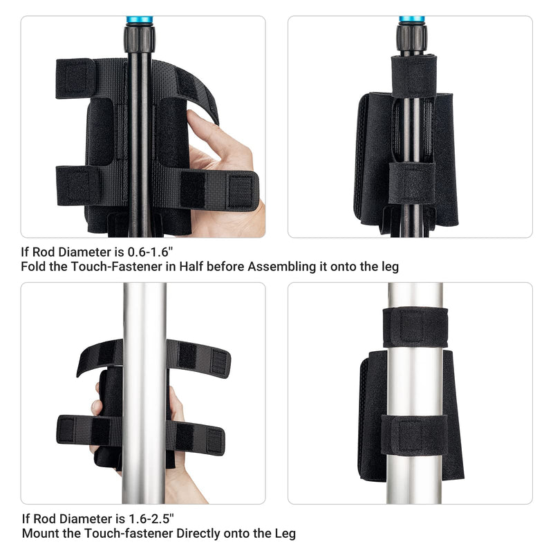 JJC Equipment Mounting Strap for Power Bank on Tripod for Long Time Photography,Remote/Off-Camera Flash Holder Strap for Photographer Videographer,Hard Drive/Computer Power/Smartphone Holder Strap
